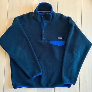 Patagon Men’s Synchilla Snap-T Fleece Jacket Blue Navy M